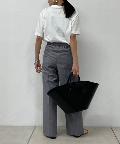 「LOUNGEDRESS」 半袖Tシャツ FREE オフホワイト レディース_画像8