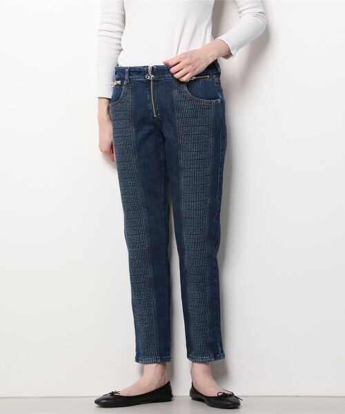 DIESEL 「DIESEL」 加工スキニーデニムパンツ 25inch インディゴブルー  
