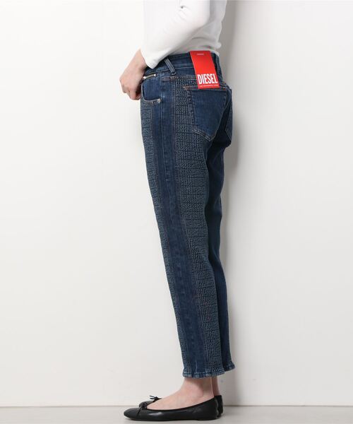 DIESEL 「DIESEL」 加工スキニーデニムパンツ 25inch インディゴブルー  