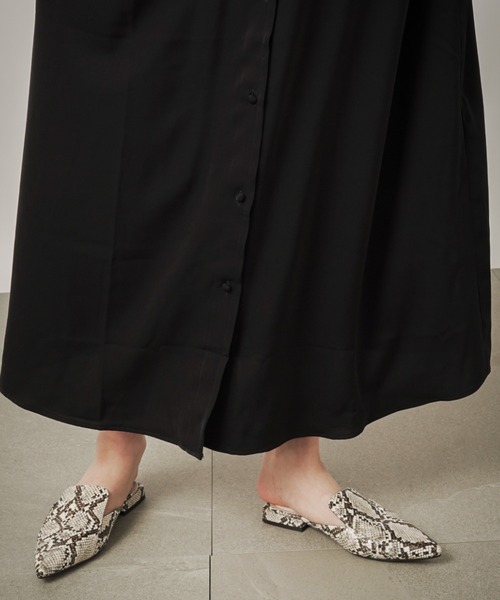 「MAISON BREEZE」 半袖ワンピース FREE ネイビー レディース_画像7