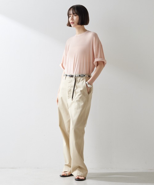 「Whim Gazette」 半袖Tシャツ FREE オフホワイト レディース_画像3