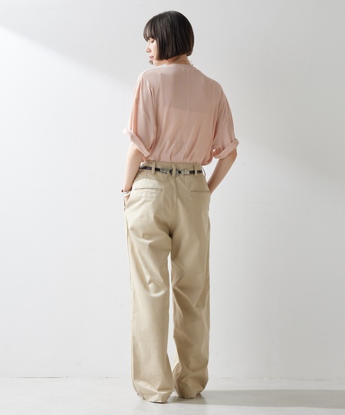 「Whim Gazette」 半袖Tシャツ FREE オフホワイト レディース_画像4