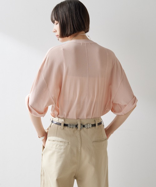 「Whim Gazette」 半袖Tシャツ FREE オフホワイト レディース_画像5