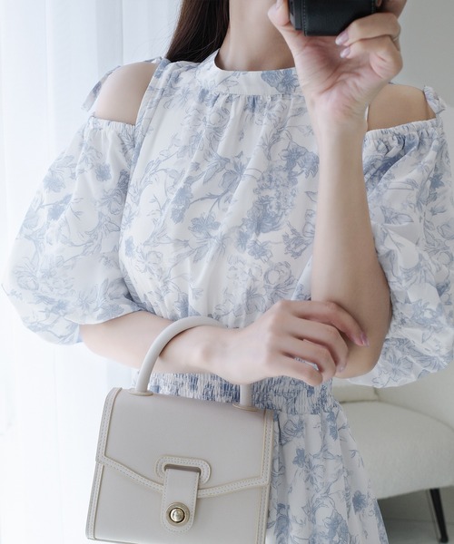 「mily bilet」 半袖ワンピース X-LARGE グレー レディース_画像9