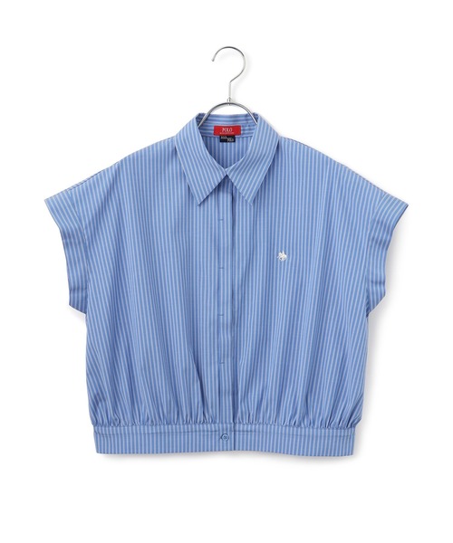「POLO BCS」 「VIS」半袖ブラウス FREE ネイビー レディース_画像2