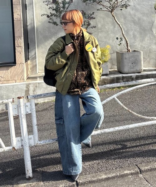MAー1 CIAOPANIC TYPY ma1 ma-1 「UNISEX」CWU-45Pフライトジャケット/襟付き