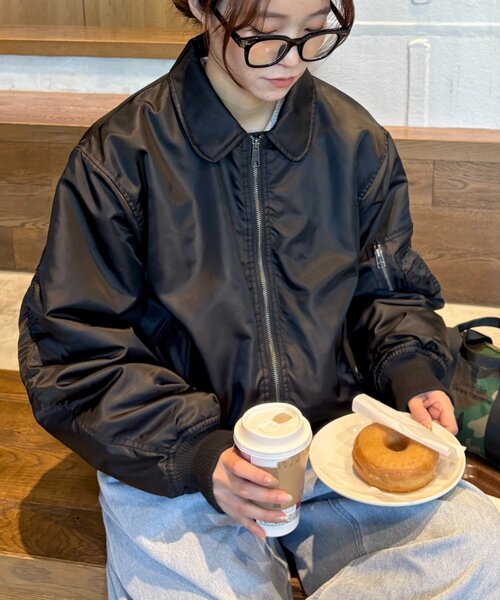 CIAOPANIC TYPY ma1 ma-1 「UNISEX」CWU-45Pフライトジャケット/襟付き