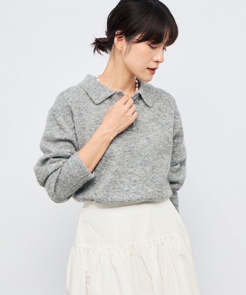NOLLEY'S Sophi（ノーリーズソフィー） ニット セーター モヘヤポロ衿