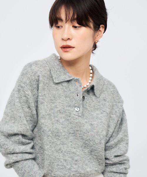 NOLLEY'S Sophi（ノーリーズソフィー） ニット セーター モヘヤポロ衿