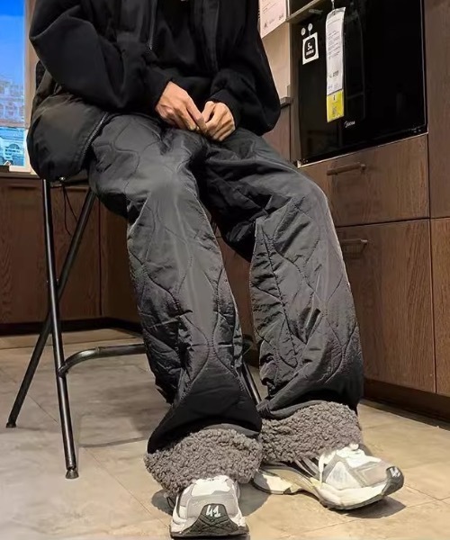 パンツ 裏ボアキルティングルーズパンツ メンズ レディース : ZOZOTOWN