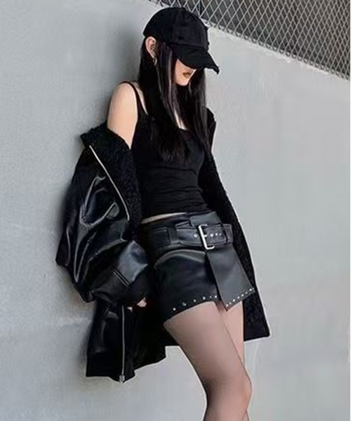 AsheKsha ムートンコート ボアコート 「新作」裏地付き両面着用可能な