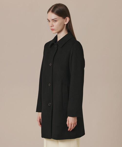 danton ダントン ウールモッサ ノーカラー ジャケット（レディース