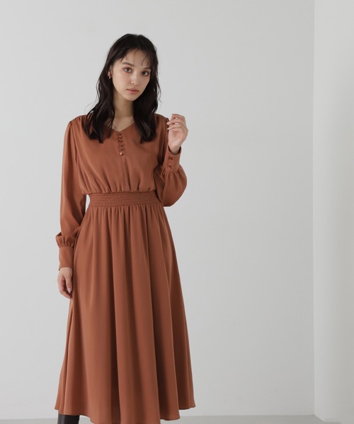 新品タグ付き　ナチュラルビューティーベーシック　ワンピース　Mサイズ NATURAL BEAUTY BASIC（ナチュラルビューティーベーシック） 長袖