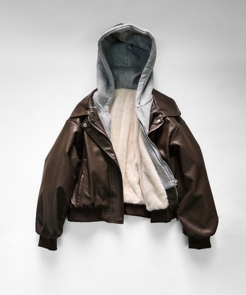 CALIFORNIA OUTFITTERS ブルゾン アウター 11C4 裏ファー レイヤード