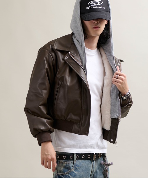CALIFORNIA OUTFITTERS ブルゾン アウター 11C4 裏ファー レイヤード