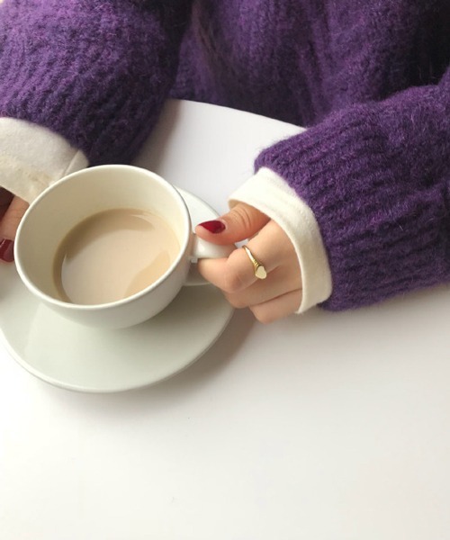 「HALEY PESCA」 長袖ニット FREE パープル レディース_画像3