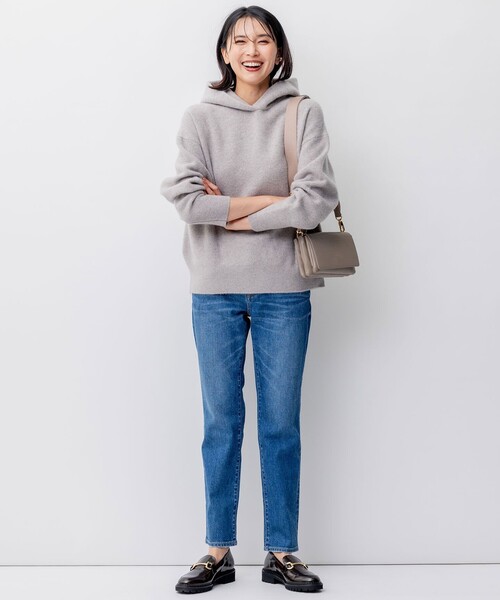 「23区」 長袖ニット 38 ベージュ レディース_画像2