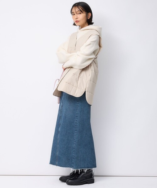 「23区」 長袖ニット 38 ベージュ レディース_画像7