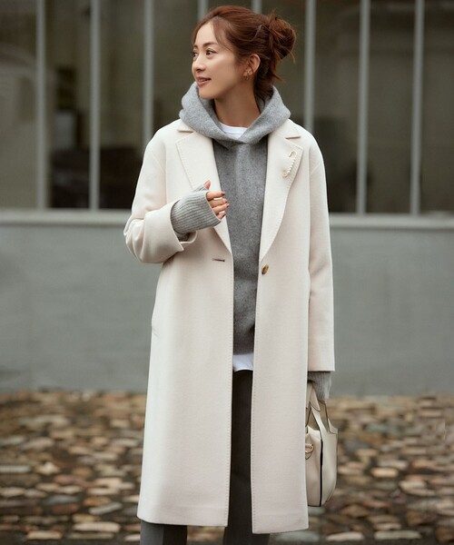 「23区」 長袖ニット 38 ベージュ レディース_画像8