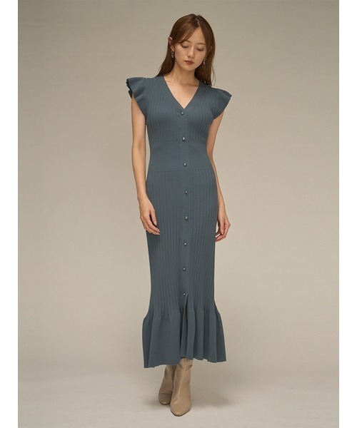 「SNIDEL」 ノースリーブワンピース ONE SIZE ブラック レディース_画像3