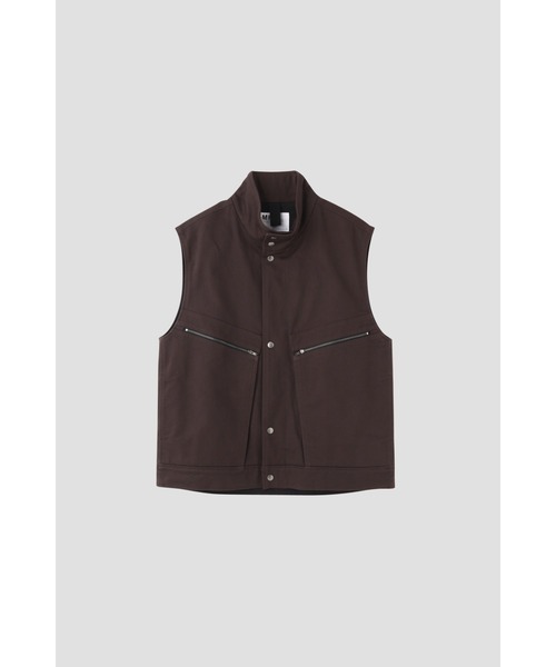 MHL.（エムエイチエル） ベスト MEDIUM ブラウン メンズ : ZOZOTOWN