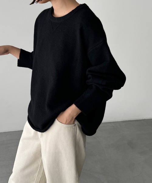 「CANAL JEAN」 長袖ニット ONE SIZE オートミール レディース_画像5