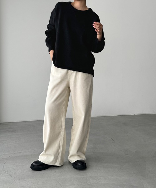 「CANAL JEAN」 長袖ニット ONE SIZE オートミール レディース_画像7