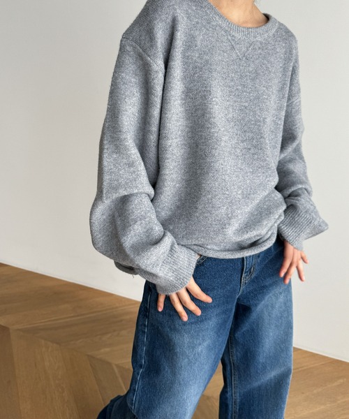 「CANAL JEAN」 長袖ニット ONE SIZE オートミール レディース_画像8