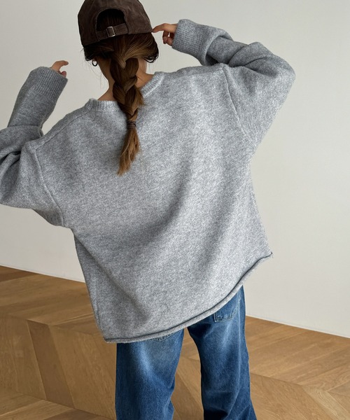 「CANAL JEAN」 長袖ニット ONE SIZE オートミール レディース_画像9