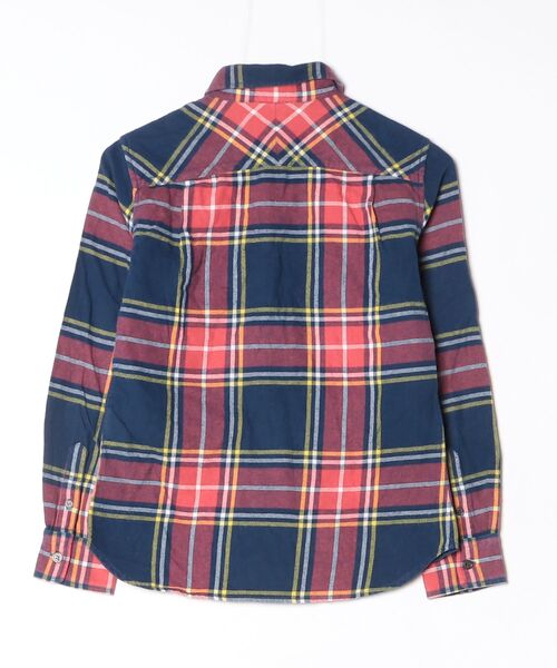 「AMERICAN RAG CIE」 チェック柄長袖シャツ FREE ネイビー レディース_画像2