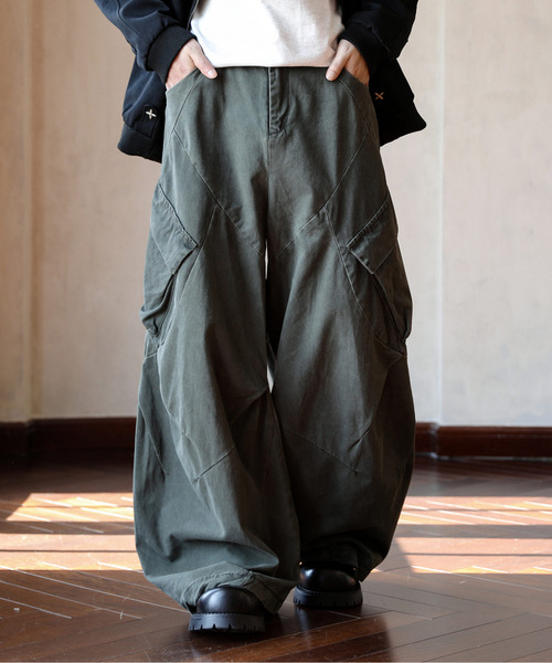 NEOS（KOKUYO） ワイドパンツ カーゴパンツ 「neos」フレアカーゴ