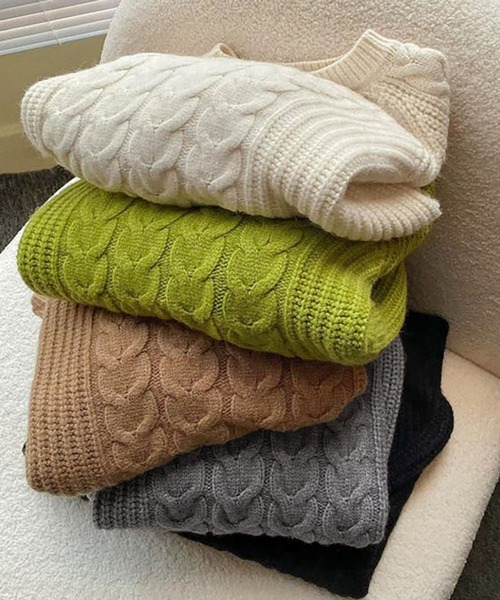 「Girly Doll」 「Doula Doula」長袖ニット F モカ レディース_画像3