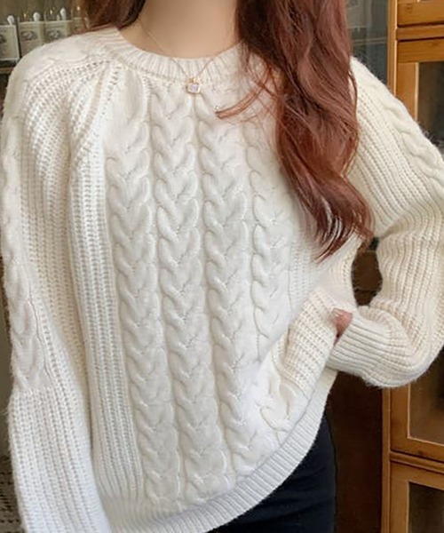 「Girly Doll」 「Doula Doula」長袖ニット F モカ レディース_画像9