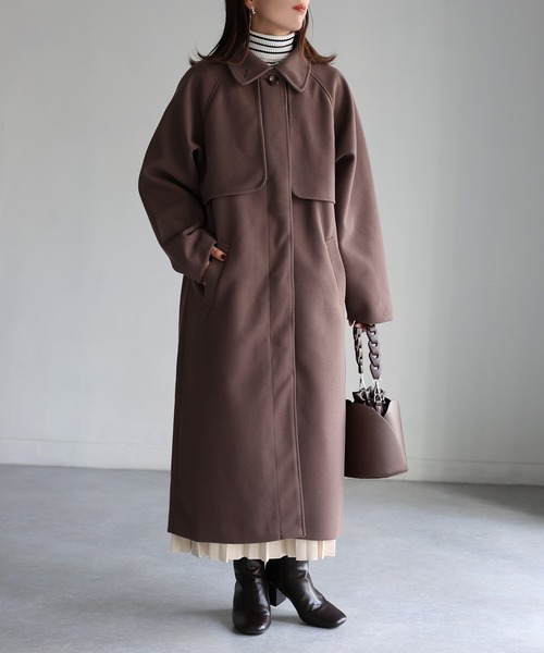「Riberry」 ステンカラーコート MEDIUM ベージュ レディース_画像5