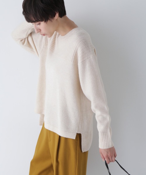 「human woman」 長袖ニット MEDIUM ピンク レディース_画像2