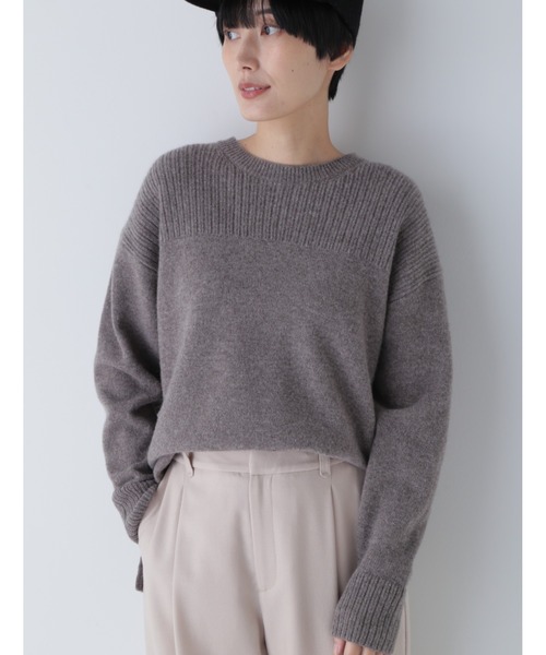 「human woman」 長袖ニット MEDIUM ピンク レディース_画像3