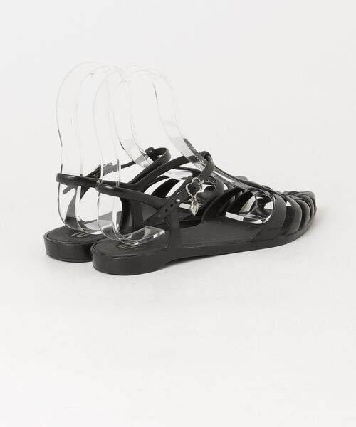 「melissa」 フラットサンダル 6 ブラック レディース_画像2