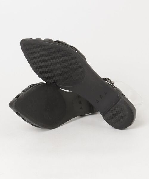 「melissa」 フラットサンダル 6 ブラック レディース_画像3