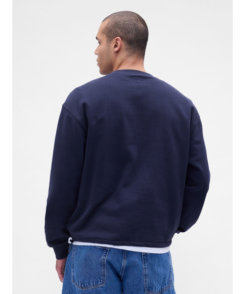 「GAP」 スウェットカットソー X-SMALL ネイビー メンズ_画像5
