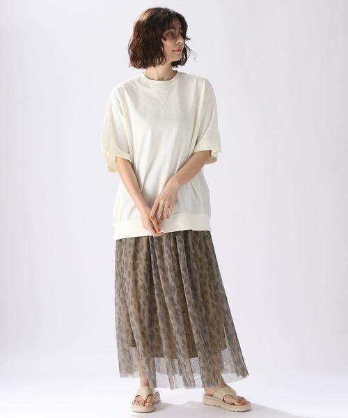 「niko and...」 半袖Tシャツ MEDIUM チャコール レディース_画像2