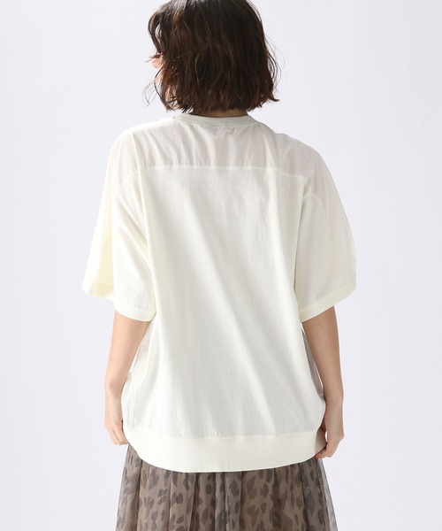 「niko and...」 半袖Tシャツ MEDIUM チャコール レディース_画像3