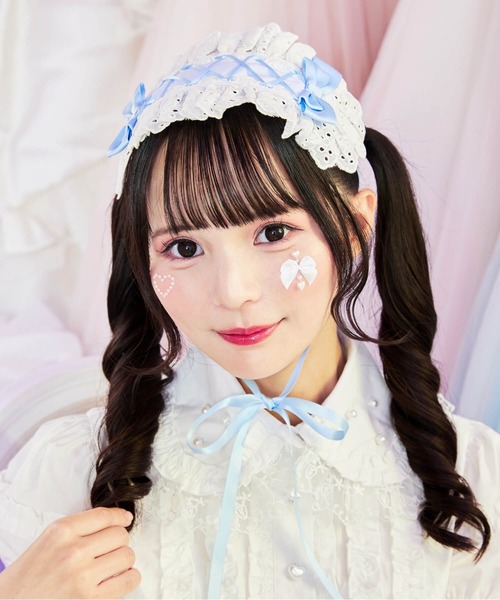 BODYLINE カットレースのレースアップリボンヘッドドレス : ZOZOTOWN