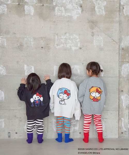 新品未使用★LOWRYSFARM(U)【HELLO KITTY】スウェットクルー LOWRYS FARM（ローリーズファーム） トレーナー 「EVA x HELLO KITTY
