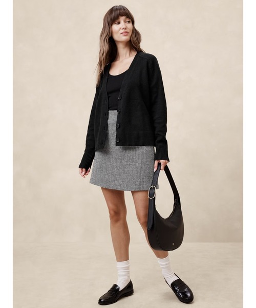 「BANANA REPUBLIC FACTORY STORE」 ニットカーディガン X-SMALL ブラック レディース_画像3