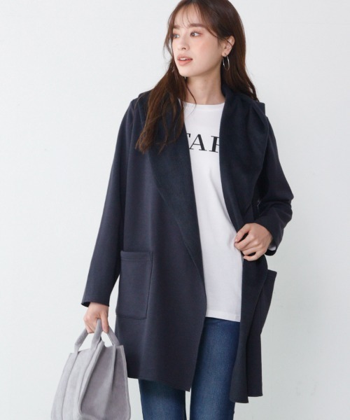 「M.deux」 カーディガン MEDIUM グレイッシュベージュ レディース_画像3