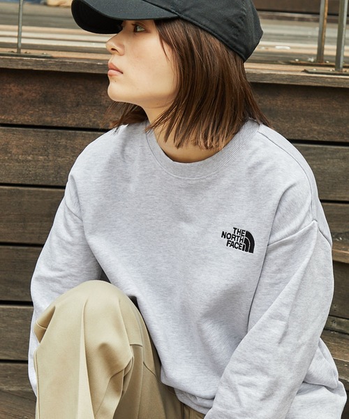「THE NORTH FACE」 スウェットカットソー L ライトグレー メンズ