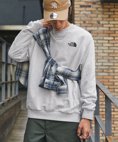 「THE NORTH FACE」 スウェットカットソー L ライトグレー メンズ