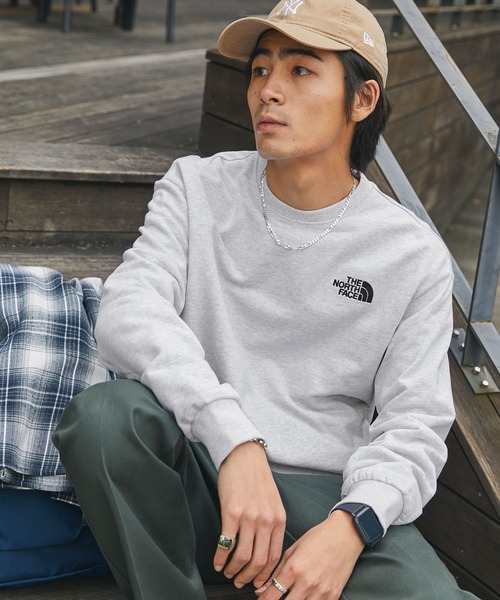 「THE NORTH FACE」 スウェットカットソー L ライトグレー メンズ