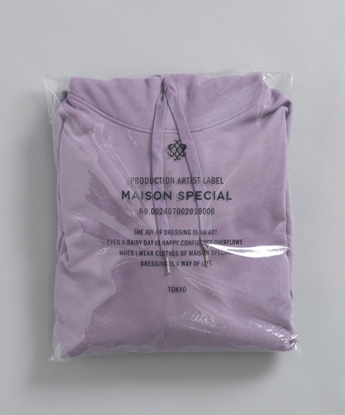 「MAISON SPECIAL」 プルオーバーパーカー 0 パープル メンズ_画像2