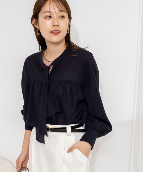 NOLLEY'S（ノーリーズ） ブラウス シャツ ウォッシャブル100/2ガス
